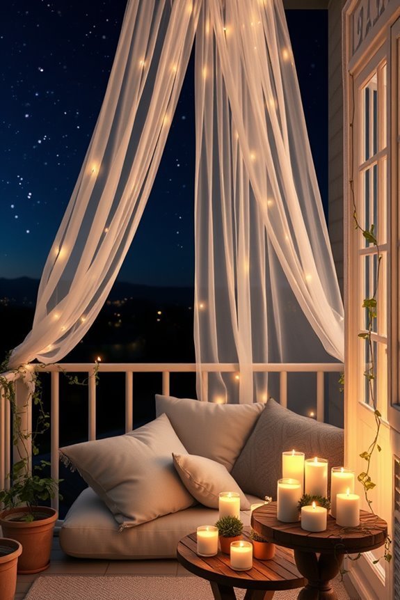 dreamy balcony canopy retreat
