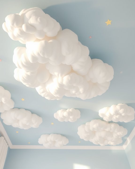 dreamy cloud ceiling decor