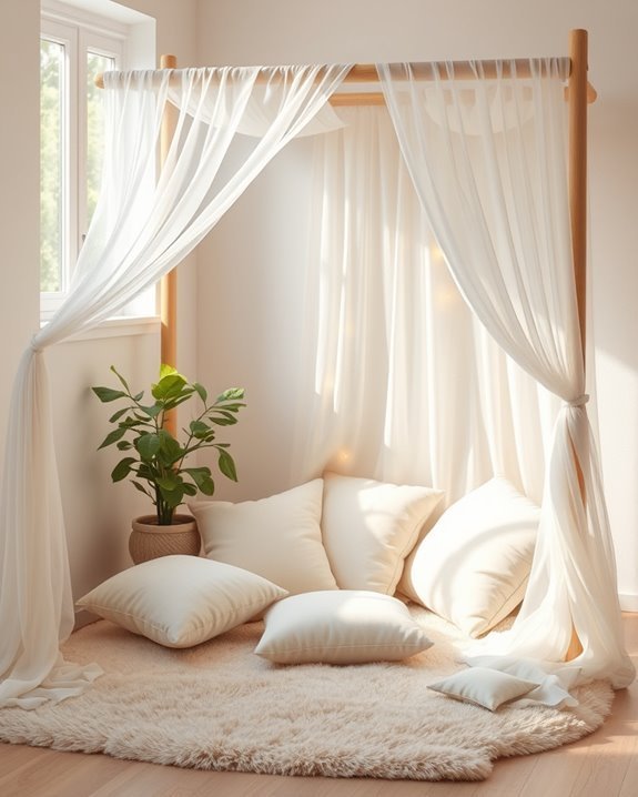 dreamy corner canopy retreat