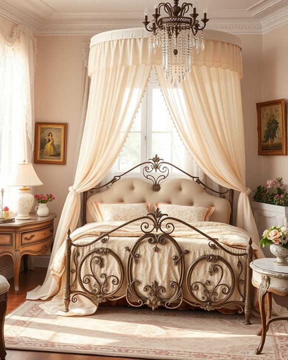 dreamy vintage bed canopy