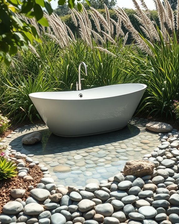 drifting pebbles enhance tranquility