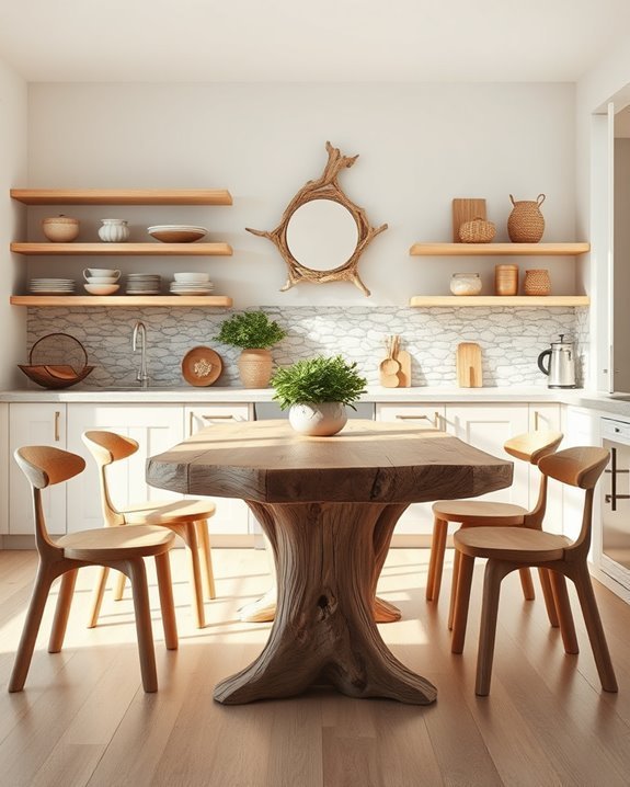 driftwood decor for kitchens