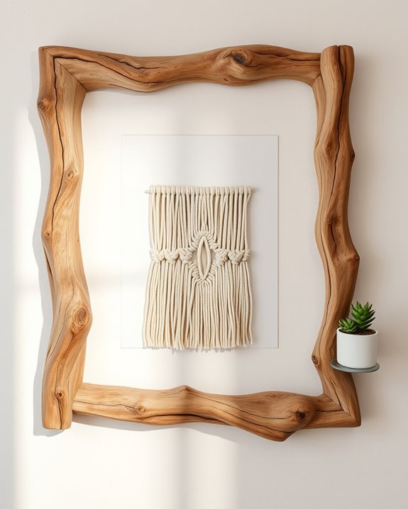 driftwood frame coastal decor