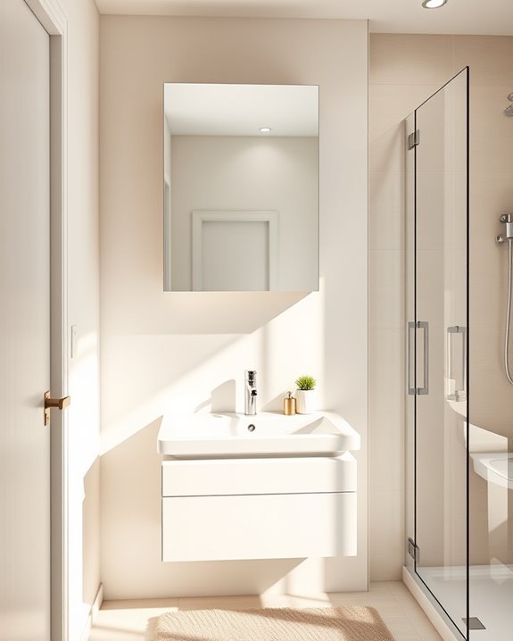 dual purpose mirror medicine cabinet