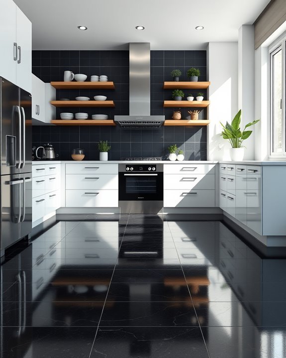 durable black ceramic tiles