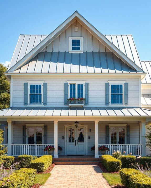 durable low maintenance metal roofs
