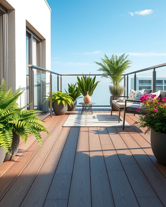 durable low maintenance outdoor decking