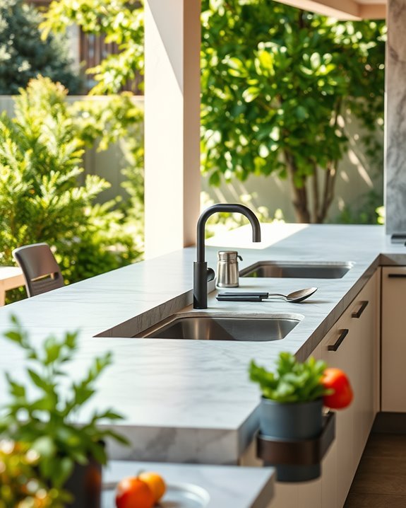 durable outdoor cooking space