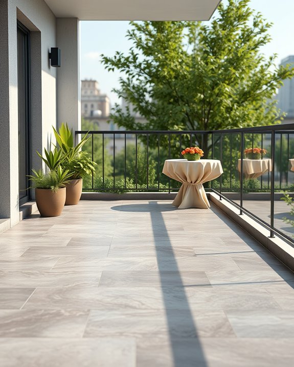 durable stone look porcelain tiles