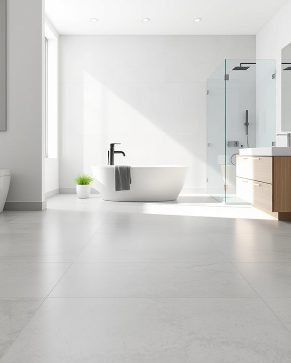 durable stylish bathroom flooring