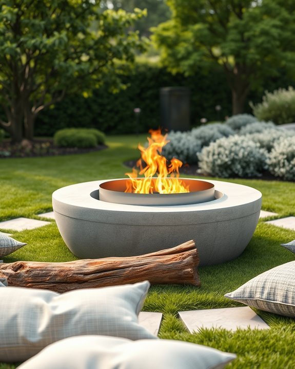 durable stylish outdoor firepit