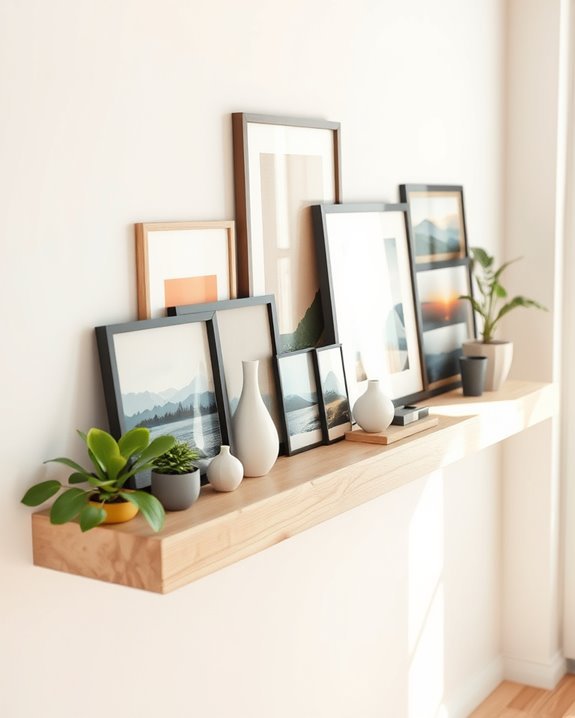 dynamic art display ledge