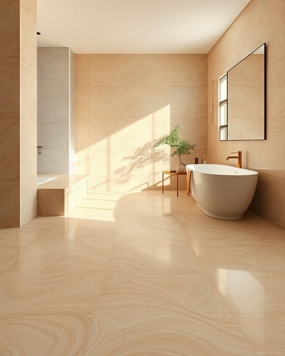 dynamic beige tile patterns