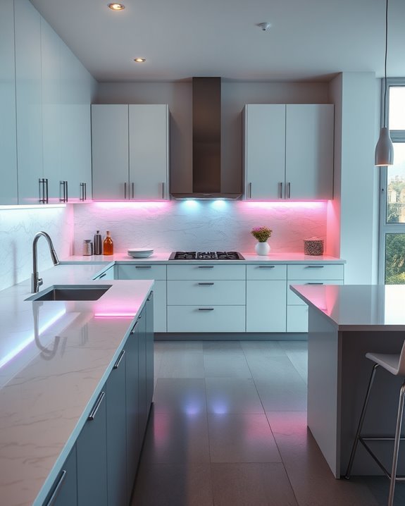 dynamic color changing kitchen lights