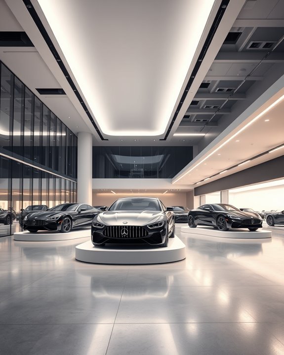 dynamic customizable showroom lighting