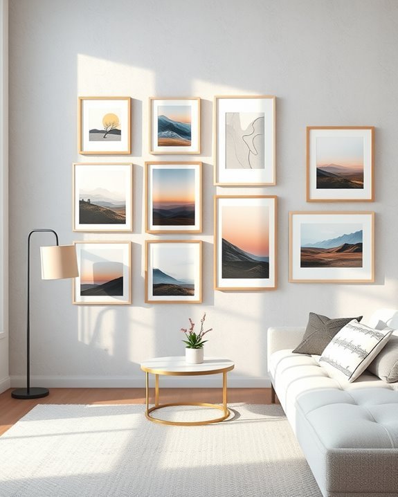 dynamic gallery wall artwork