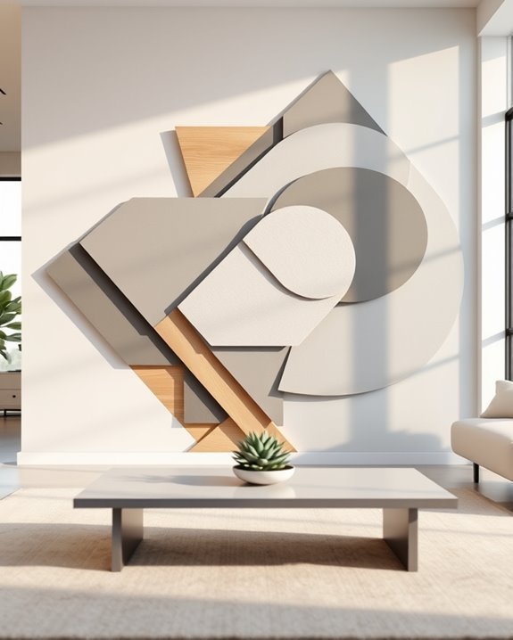 dynamic layered wall art