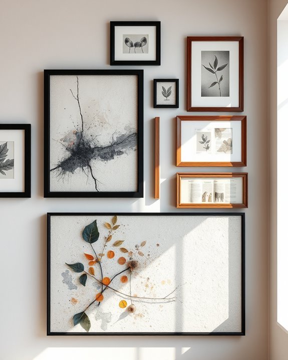 dynamic mixed media decor