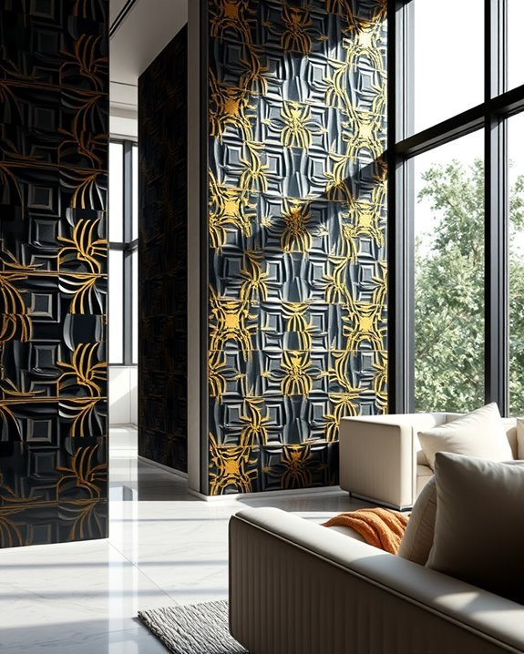 dynamic textured wall panels