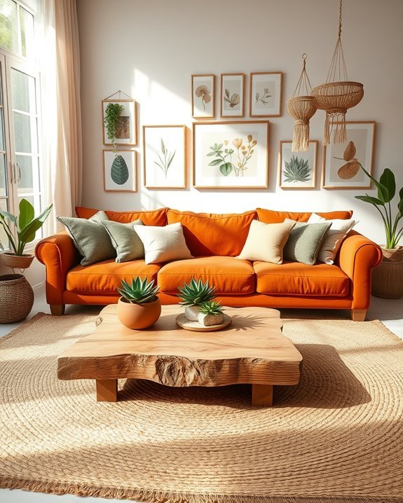earth toned sustainable upholstery