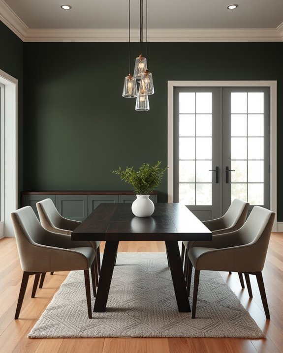 earthy elegance in dining