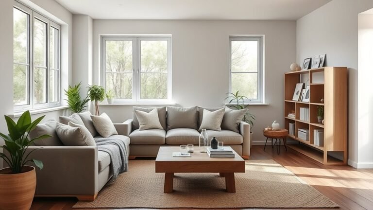 earthy minimalist living rooms