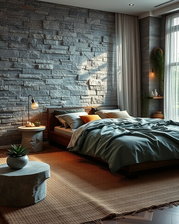 earthy stone decor accents