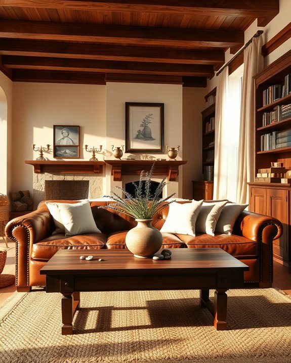 earthy tones create comfort