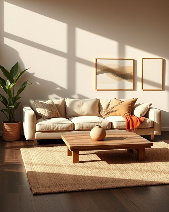 earthy tones create coziness