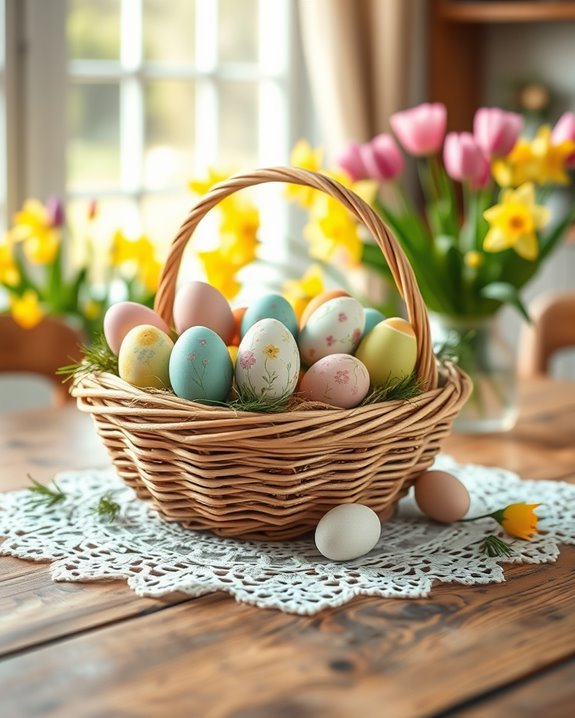 easter basket centerpiece ideas