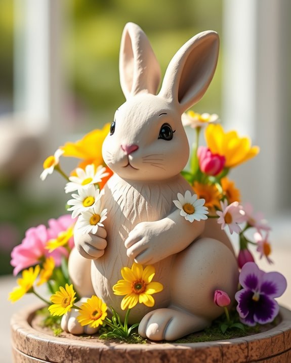 easter bunny planter crafts