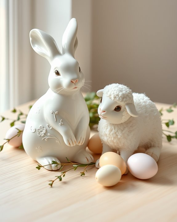 easter decor with symbolism