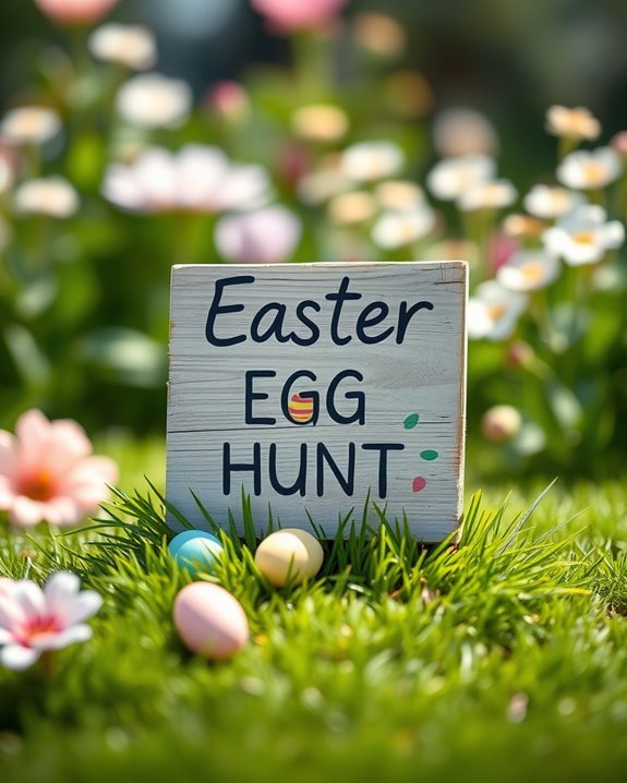 easter egg hunt signs