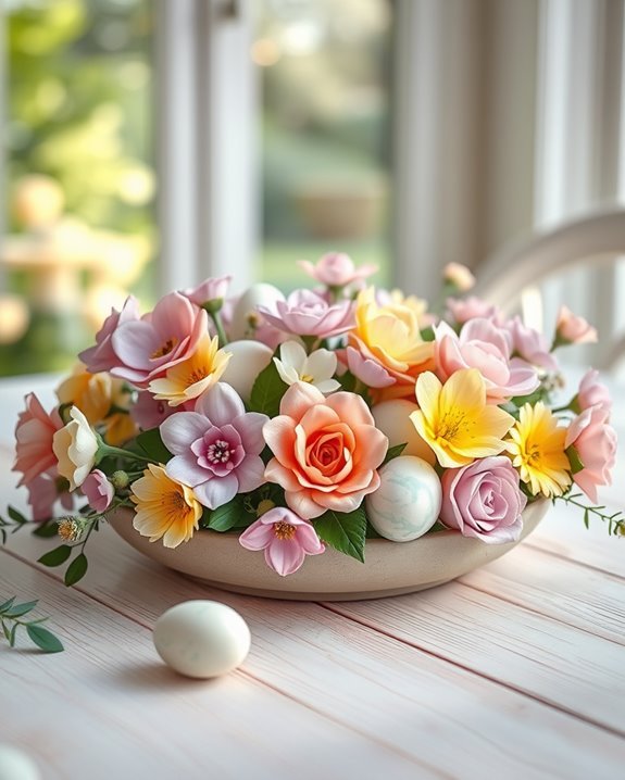 easter flower egg centerpiece