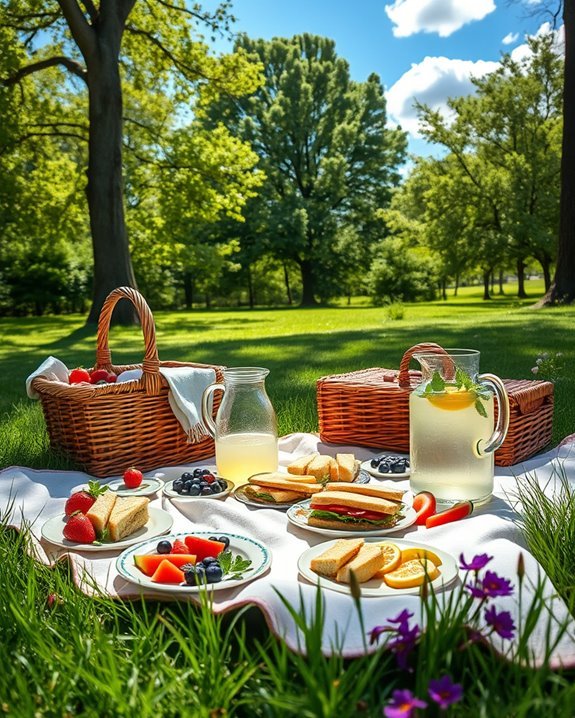 easter outdoor picnic fun