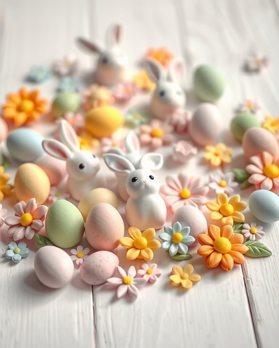 easter themed clay puzzles