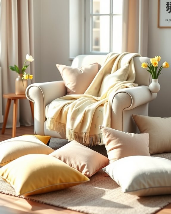 easter themed cozy decor