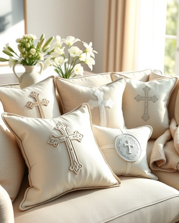 easter themed decorative pillows