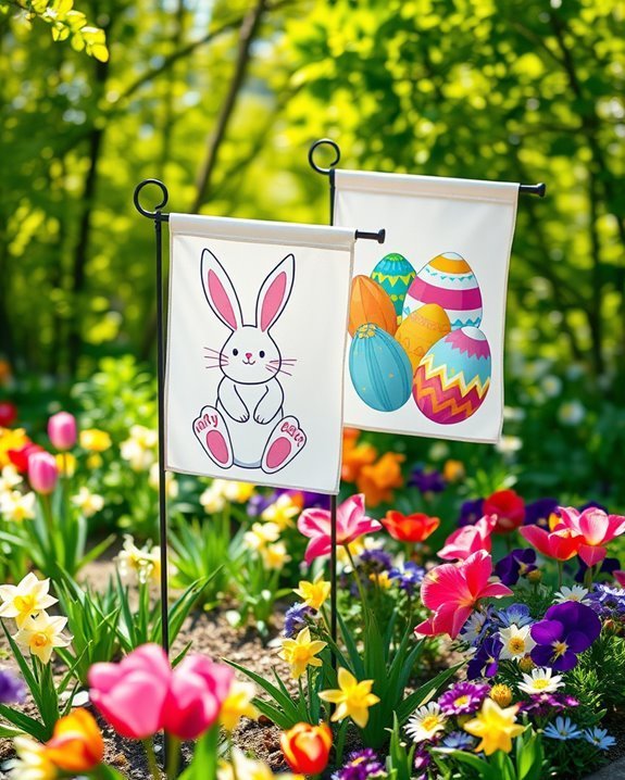 easter themed garden decor