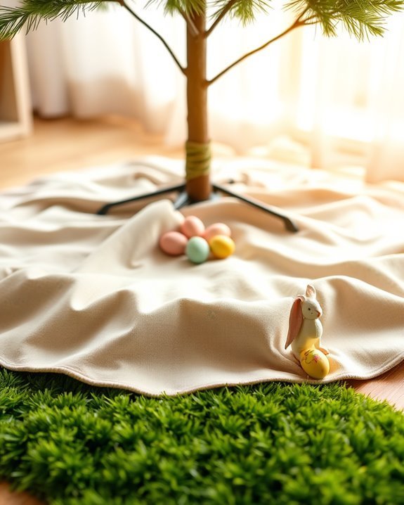 easter tree skirt options