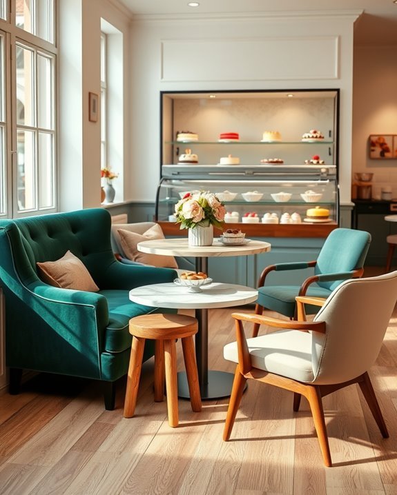 eclectic and inviting seating