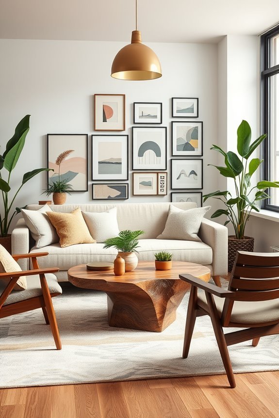 eclectic apartment style mix