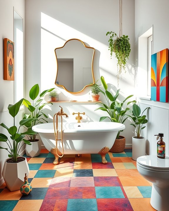 eclectic bathroom accessory style