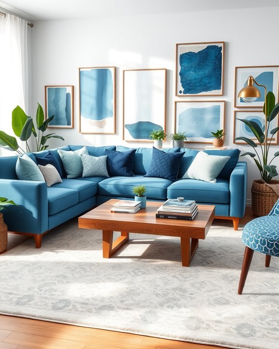 eclectic blue decor styles