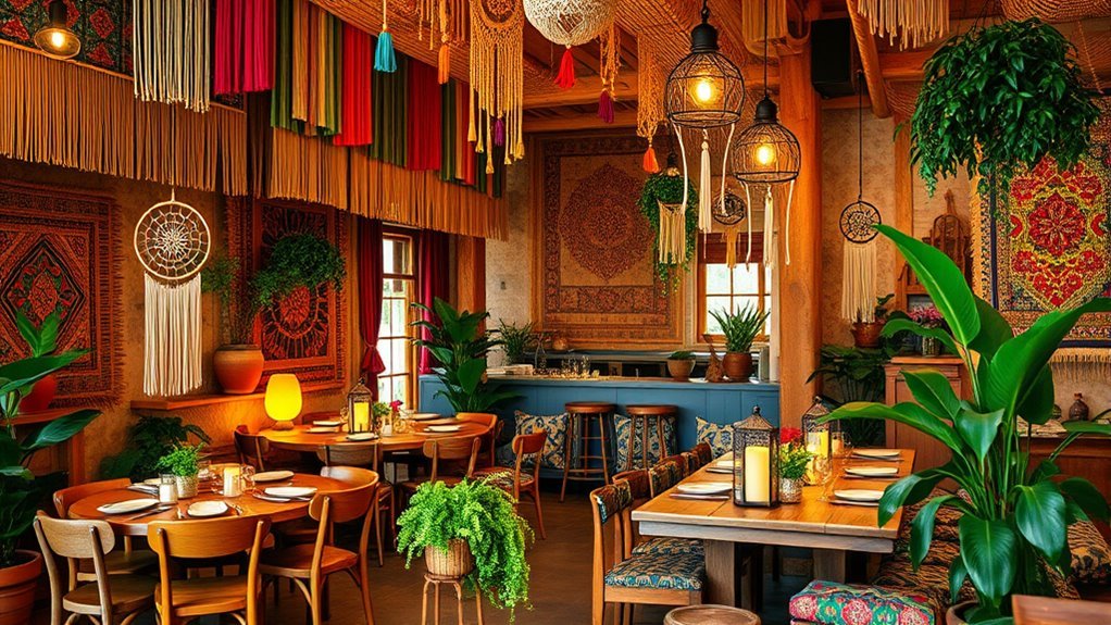 eclectic boho dining concepts