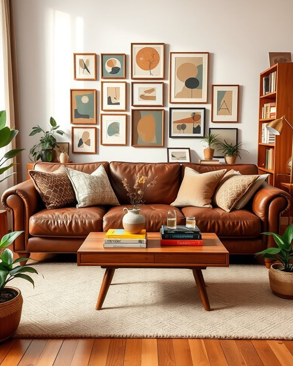 eclectic brown decor warmth