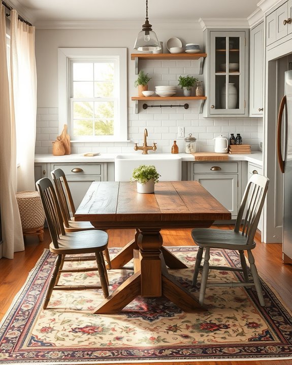 eclectic cottage kitchen style
