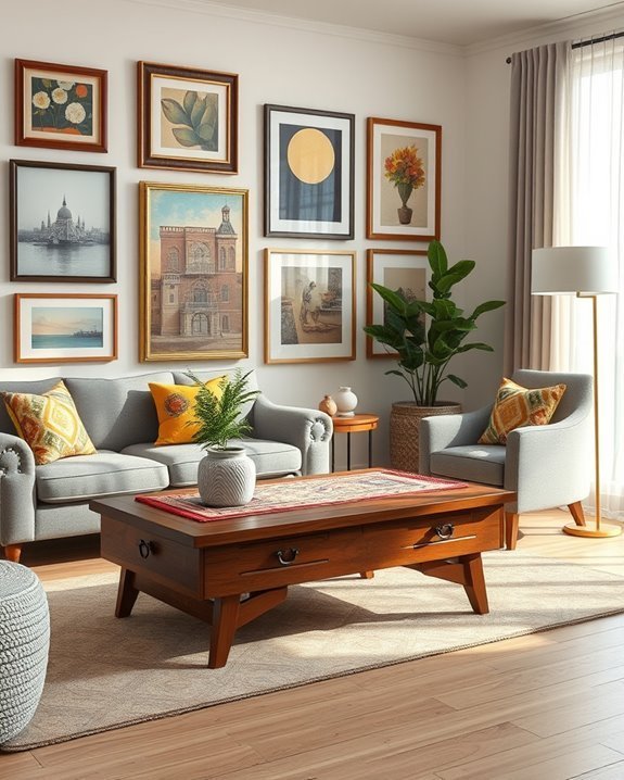 eclectic decor through blending