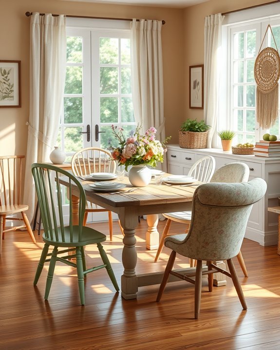eclectic dining chair styles