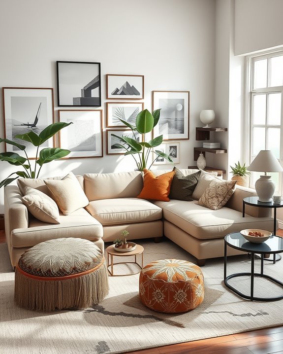 eclectic furniture style blend